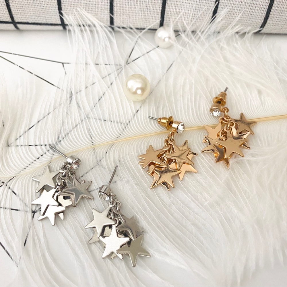 💕LAST ONE Stars Cute Drop Earrings - Picture 4 of 7